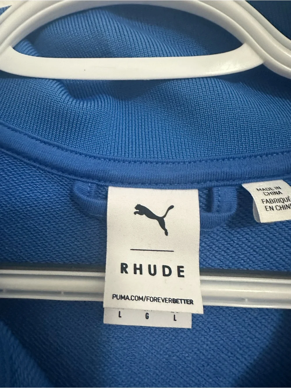 RHUDE x PUMA Collection Full Zip Up Blue Mens Track Jacket -Pants (SET)